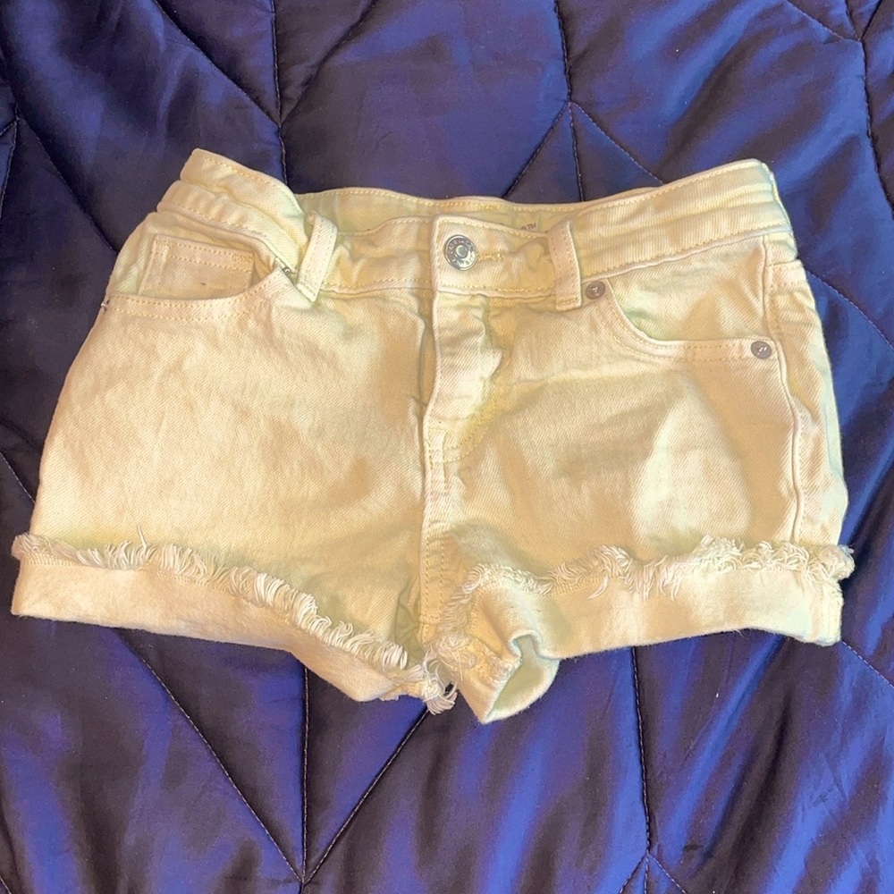 Cat & Jack Yellow Casual Denim Shorts